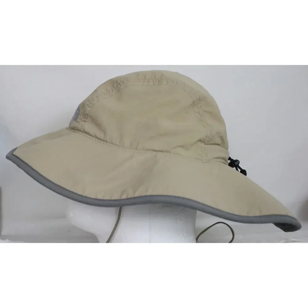The North Face Sun Hat Adult Beige Wide Brim Boonie Hiking Fishing Cap
